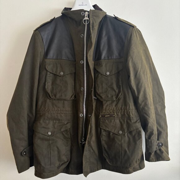 $1500 BNWOT Barbour Supa Corbridge Waxed Cotton Jacket w/ Deep Pile Lining L- XL - Picture 3 of 16